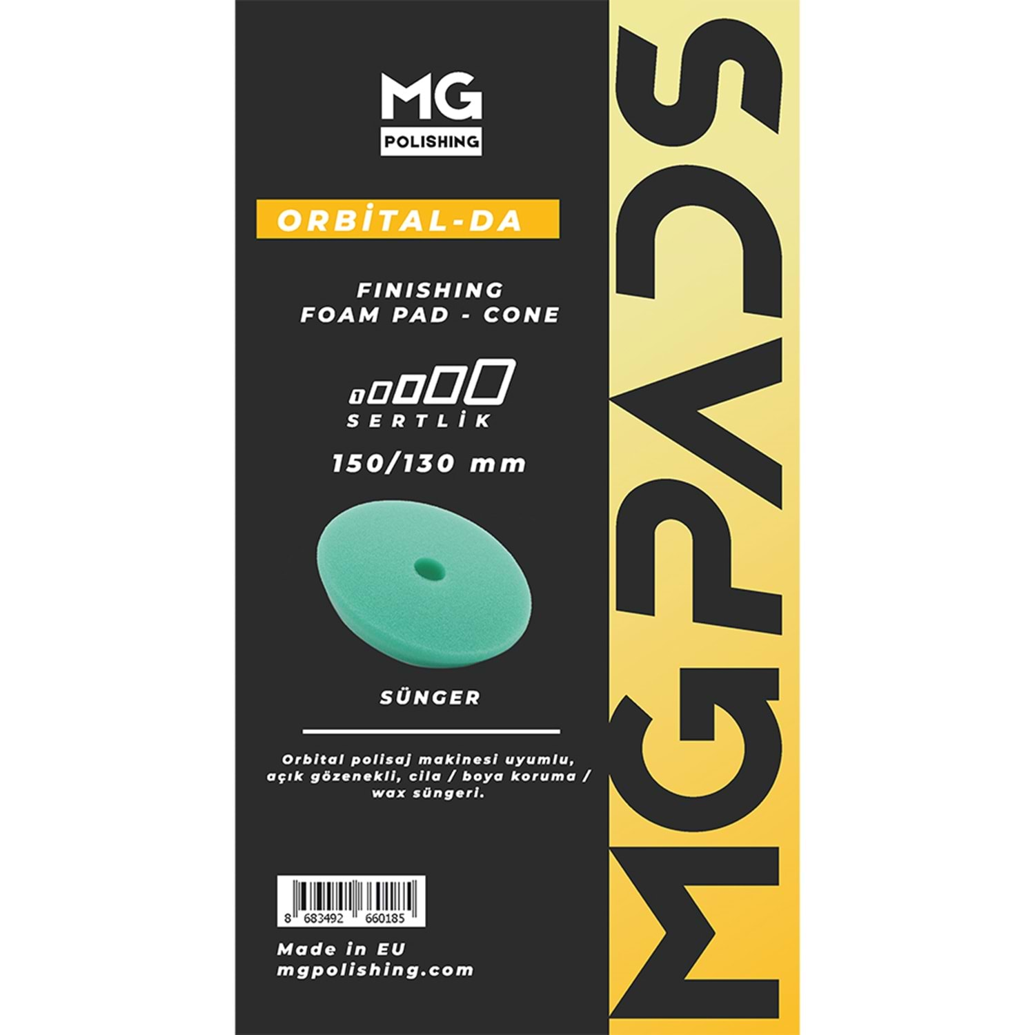 MG%20PADS%20Orbital%20Cila/Boya%20Koruma%20Süngeri%20(Yeşil)%20-%20150/130%20mm