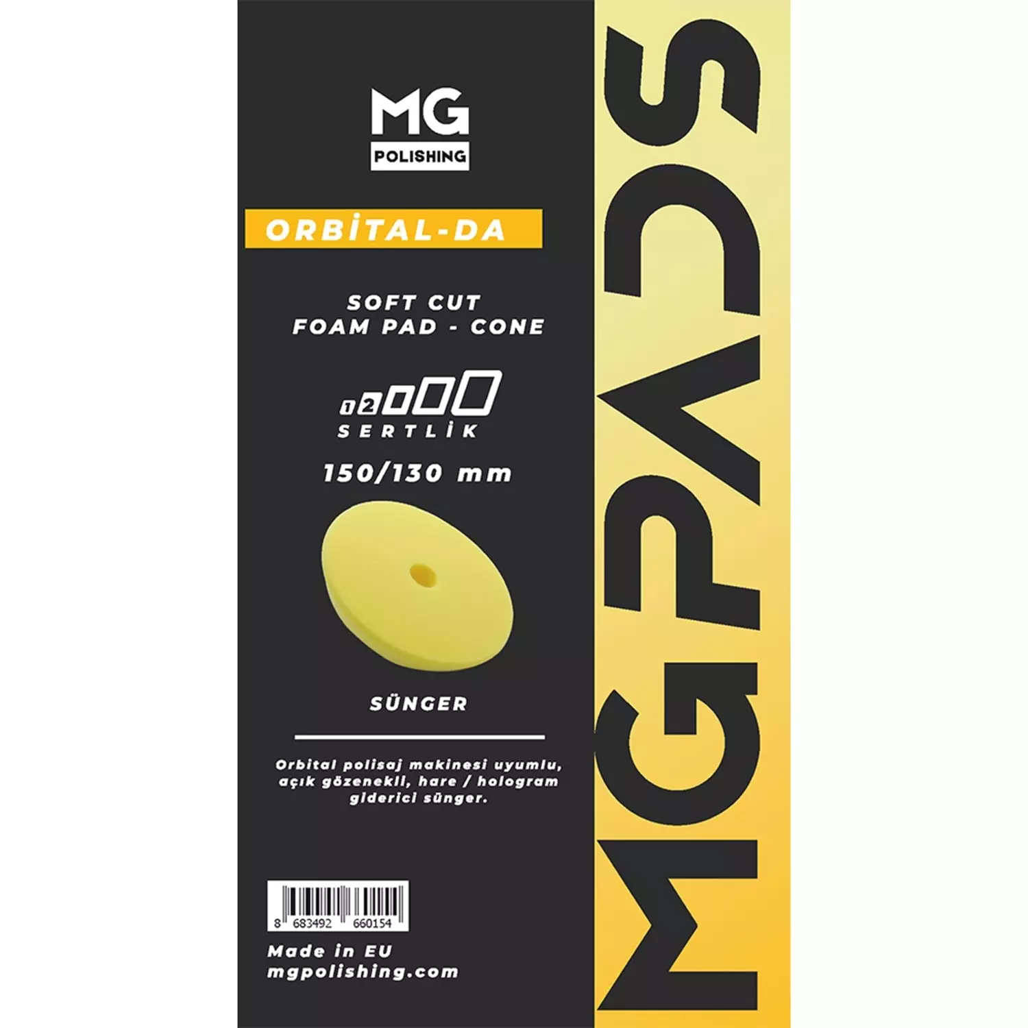 MG%20PADS%20Orbital%20Hare/Hologram%20Giderici%20Cila%20Süngeri%20(Sarı)%20-%20150/130%20mm